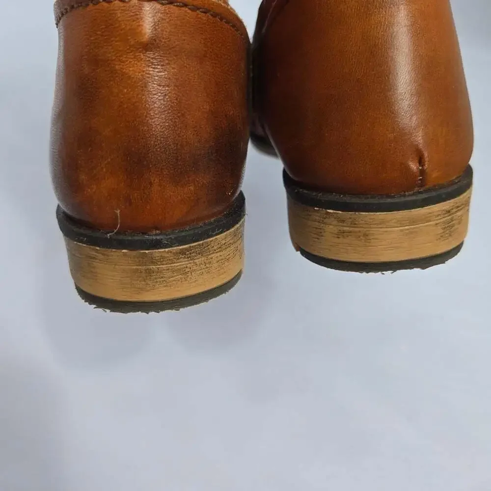 Zara Kids Brown Leather Faux Fur Lined Riding Boots EU 29 US 11.5